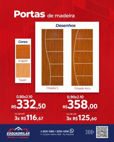 Porta de madeira Frisada S - 80x210