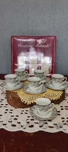 Lindo Conjunto de Café Porcelana Schmidt Pomerode