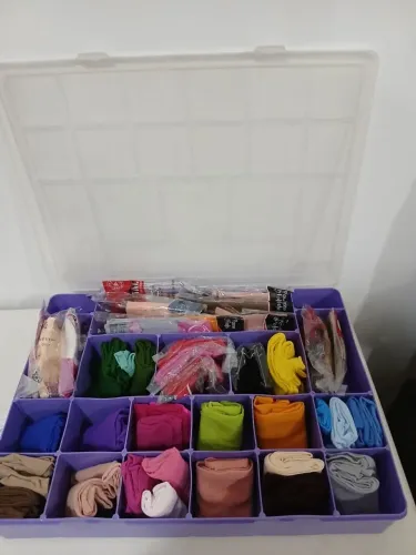 Meias de seda para faixinha de bebê