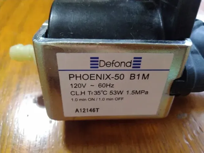 Bomba de água Phoenix-50B1M para cafeteira Arno Dolce Gusto