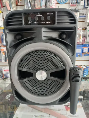 Caixa de som+microfone 