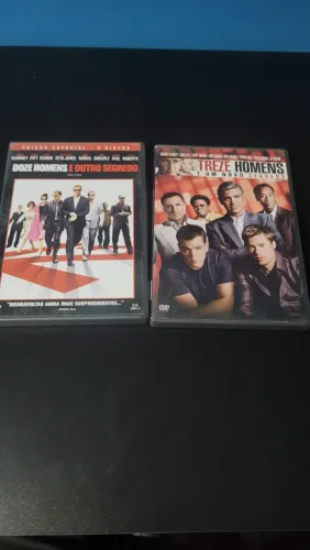 Kit DVDs Doze e Treze Homens e Um Novo Segredo (George Clooney, Brad Pitt)
