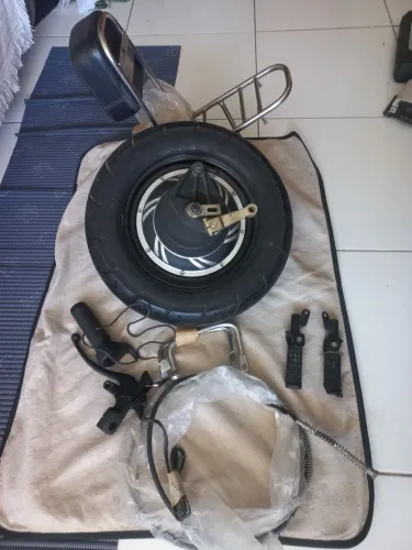 Kit motor c/pneu e acessórios 1500w scooter/bike/cadeira de rodas elétrica para projetos