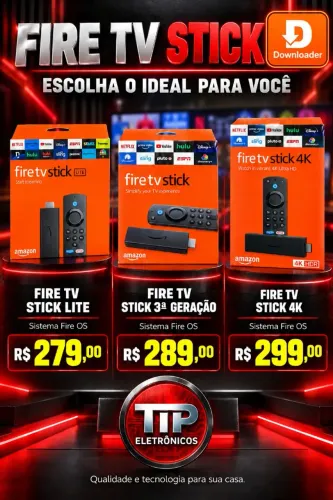 Fire tv stick (sistema fire os) diversos modelos disponíveis