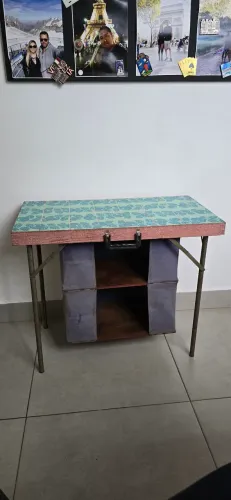 Mesa para camping anos 70 vintage 