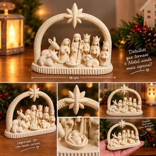 Presépio de Natal em Impressão 3D