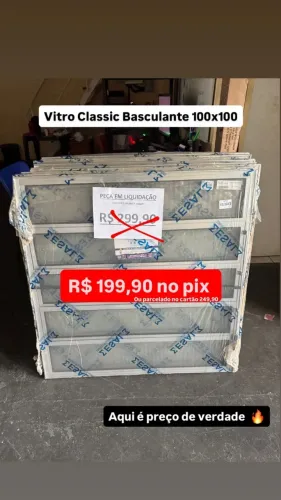janela basculante em alumínio - Liquidação