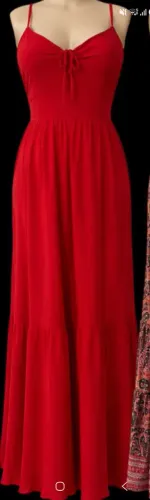 Vestido vermelho simples taamnho único