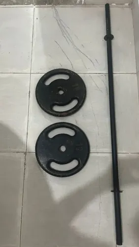 Barra + 2 Anilhas de 10kg
