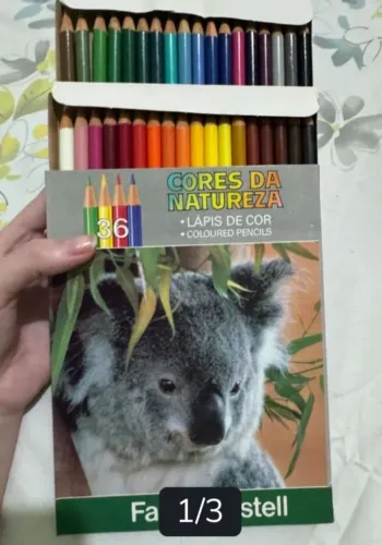 Caixa raríssima 36 cores Coala Faber Castell