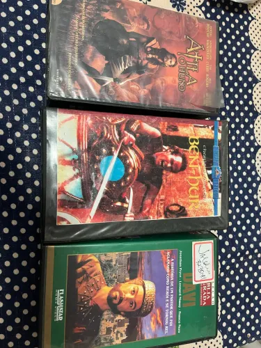 3 VHS edição clássica do filme épico Ben-Hur