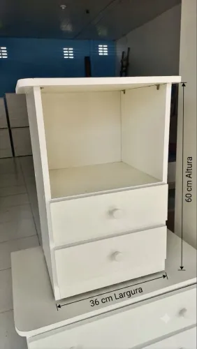 Criado Mudo Branco 60x36 (Entregamos)
