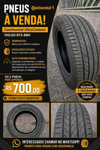 Pneus Continental 195/60 R15