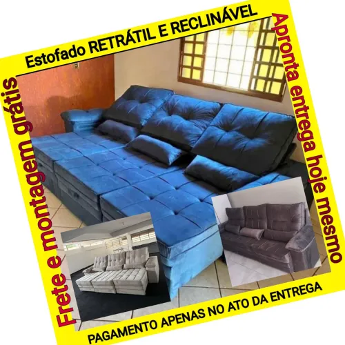 Lançamento ESTOFADO RETRÁTIL E RECLINÁVEL DIRETO DA FÁBRICA 