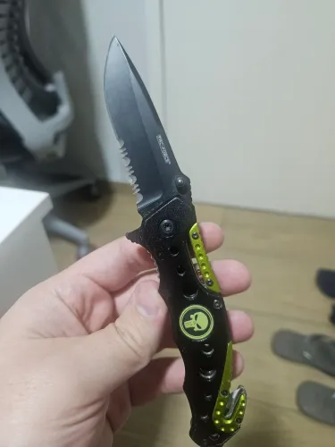 Canivete Tac-Force amarelo Caveira Punisher