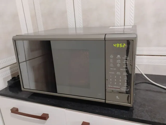 Microondas inox espelhado