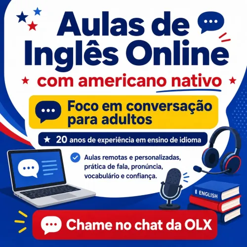 Aulas de Inglês Online com Americano Nativo | Conversação para Adultos<br>