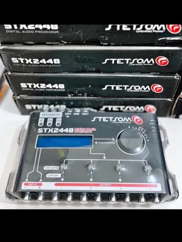 Processador de áudio Stetsom stx2448 som automotivo