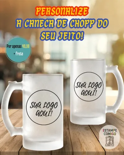 caneca de chopp personalizada