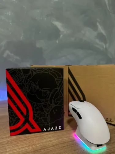 Mouse Gamer Sem Fios Ajazz (com Base de Carregamento)