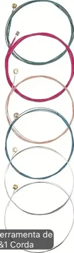 Cordas de aço coloridas