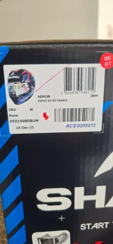Shark aeron gp zarco novo completo tamanho M 58