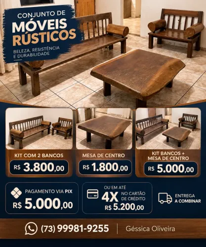 Móveis de madeira - TATAJUBA