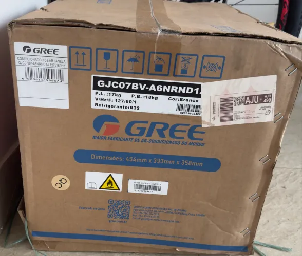 Ar Condicionado De Janela Gree 7.000 Btus Frio Eletrônico 127v R-32