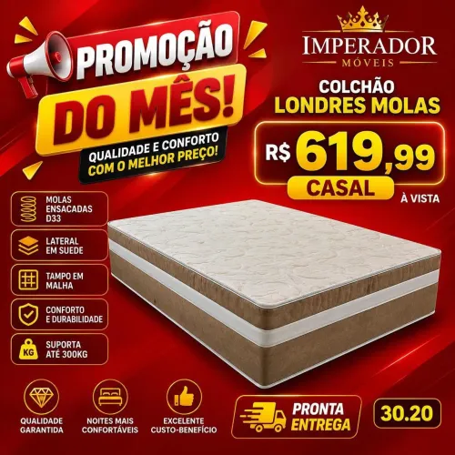 Colchão Casal Londres Molas