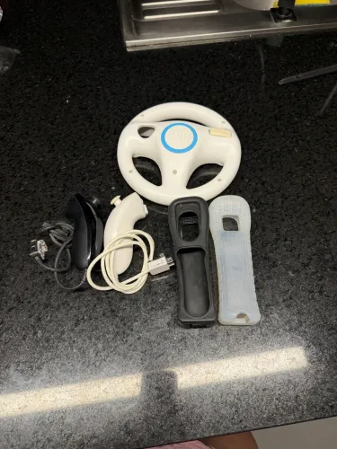 Volante original e controle e capa para controle nintendo wi