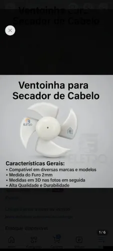 Ventoinha hélice secador de cabelo mondial Power shine sc13