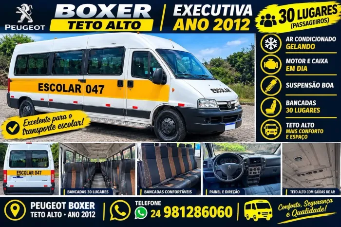 Peugeot Boxer 2.3 Minibus 15/16l TB Diesel. 2012