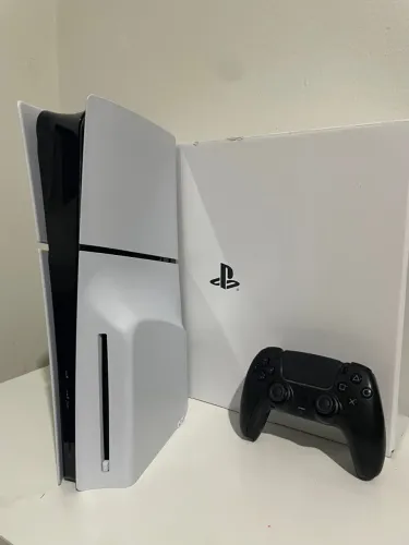 Ps5 slim 1 terá - c/leitor de disco- SEMI NOVO COMPLETO