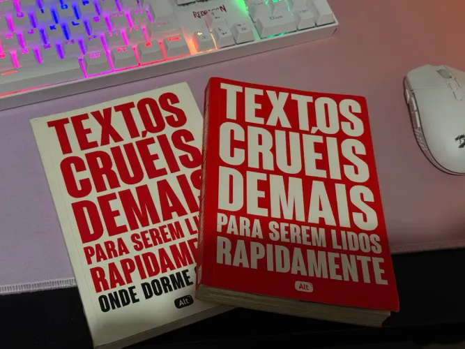 Kit 2 Livros Textos Cruéis Demais Para Serem Lidos Rapidamente