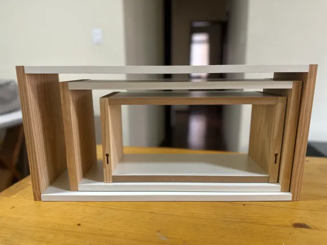 Kit 3 nichos decorativos MDF