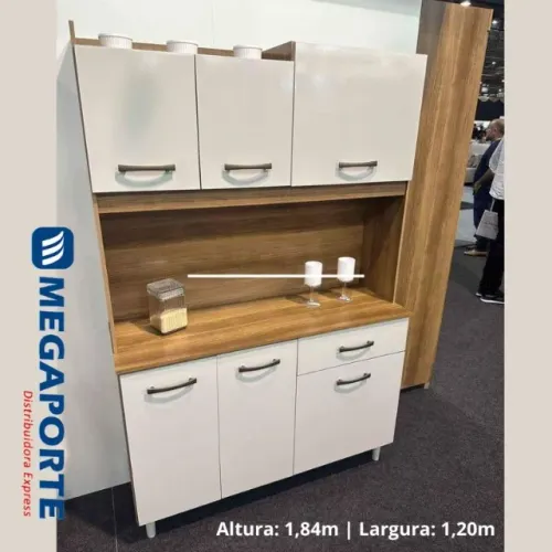 Armário de Cozinha Kit 6 Portas 1 Gaveta (Novo) Entrega Grátis!