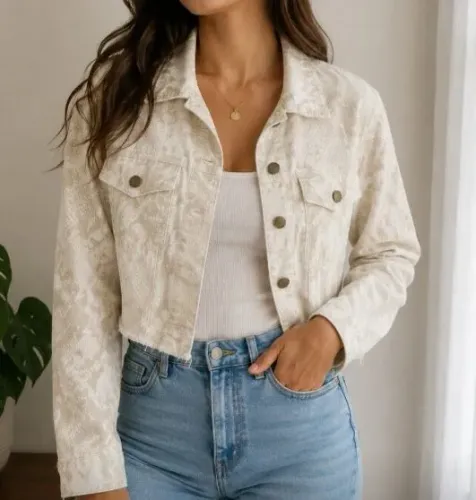 Jaqueta cropped lindaaaaa