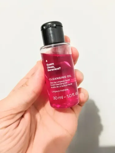 Cleasing oil quem disse Berenice mini travel SIZE skincare 30 ml óleo de limpeza facial