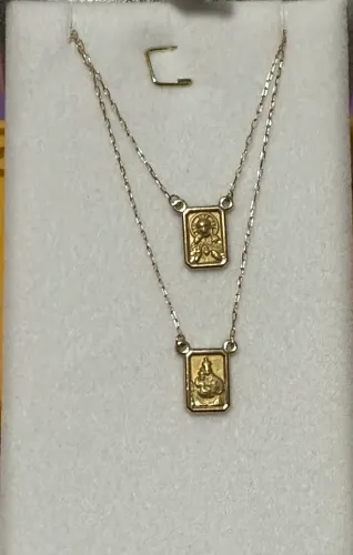 Escapulário em ouro 18k