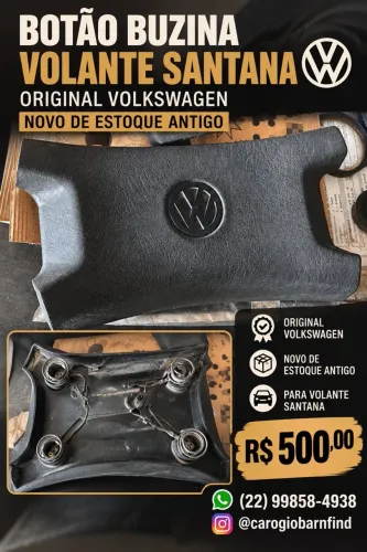 Botão Buzina Original Vw Santana Novo Estoque Antigo