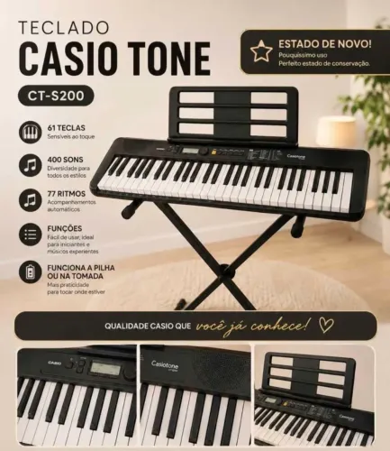 Teclado casio tone CT-S200