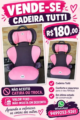 Cadeirinha/ Cadeira infantil