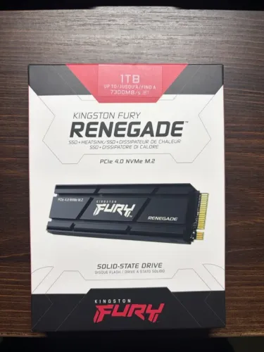 HD SSD Kingston Fury Renegade 1TB PCIe 4.0 NVMe M.2 7300MB/s