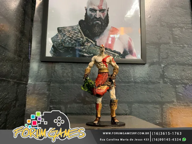 Boneco Kratos a Pronta Entrega