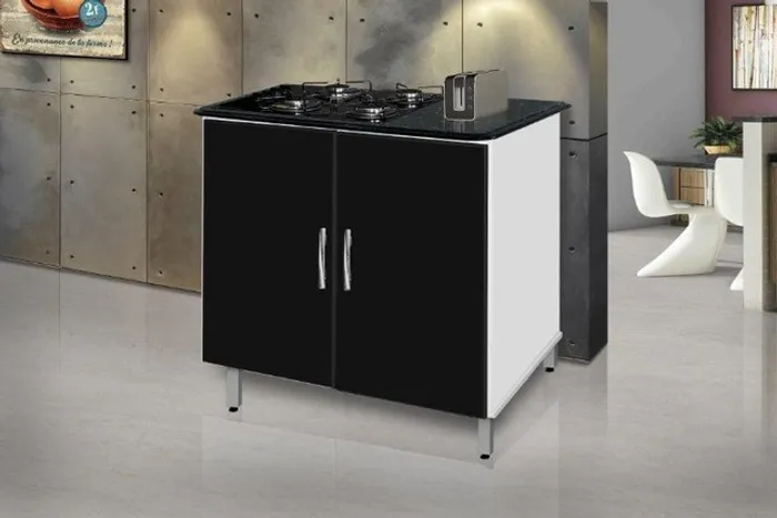 Balcao / armario p/ cooktop de 4 bocas Fire -> pronta entrega