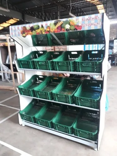 Expositor Frutas e verduras com 12 cx