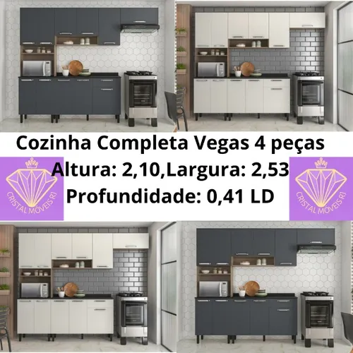 Cozinha Completa Vegas 4 peças LD