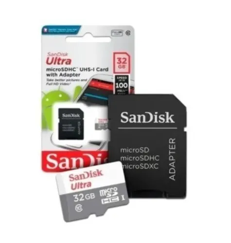 Cartao De Memoria Micro Sd De 32gb Sandisk 100mb