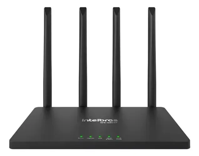 Roteador Intelbras Wi-Force W5-1200F preto 100V/240V