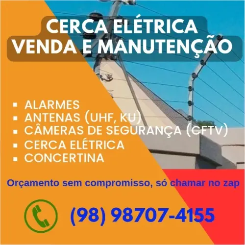 Cerca Elétrica, câmeras